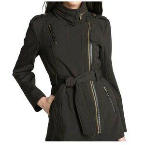 Michael Kors PLUS SIZE Asymmetrical Full Zip Fleece Lined Jacket I Size: 1X